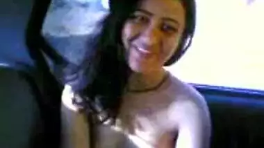 Cute Desi Girl Stripping Inside The Taxi