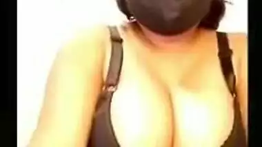 Desi Bhabi on Live Big Boobs and Pussy Show