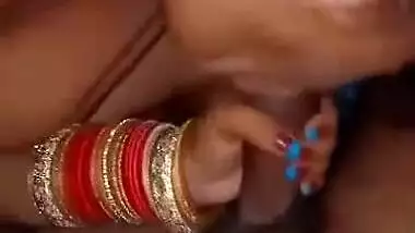 Newly Wed Punjabi Wife Give Nice Blowjob To Hubby