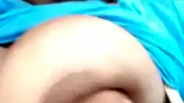 Horny bhabhi on video call exposing big boobs