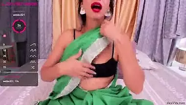 Hot NRI Bhabhi In Saree Cam Show