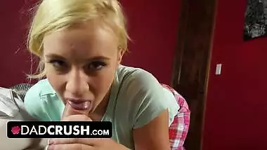 DadCrush - Pretty Assed Busty Girl Takes Huge Creampie Deep Inside Her Juicy Pussy From Stepdaddy