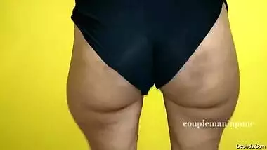Indian couple fucking show black shorts blue top riding reverse ride