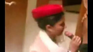 Desi Indian Air Hostess Gives Blow job To Passenger Scandal