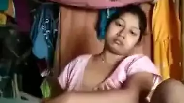 Super horny Bangla girl fingering pussy
