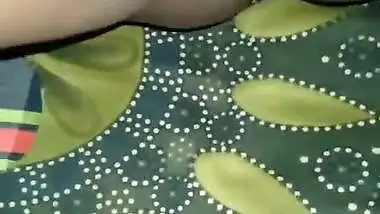 Village lady spits on the dick and shoots her desi porn