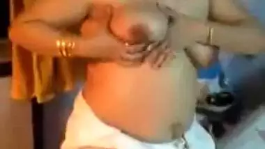 Lovely Desi Aunty Stripping And Fingering Hairy Cunt