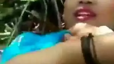 Fingering Hairy Pussy Of Sexy Punjabi Girl In Forest