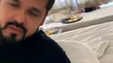 Hot Indian couple enjoys romantic sex in a hotel room
