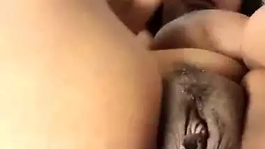 Horny lady gets an orgasm with a huge dildo in local sex