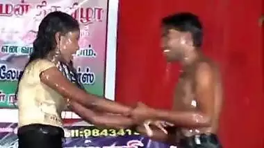 Tamil hot sex rain dance video on stage