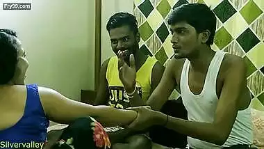 Indian Hot xxx Bhabhi fucking with two brother in law