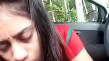 Indian Wife Blowjob in Car