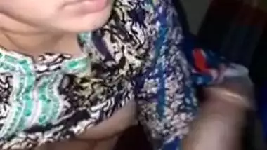 Busty beautiful Bangladeshi wife enjoys sucking big dick