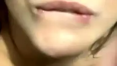 Cute Girl With Glasses Takes Cum In Mouth Swallows And Licks It Nicely