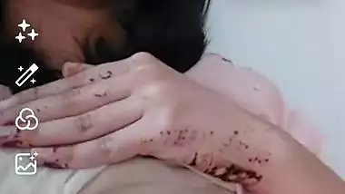 First time topless video making of hot girlfriend