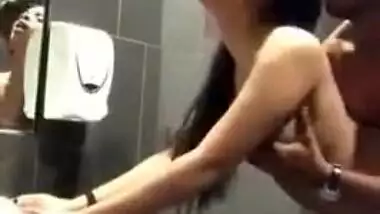 Indian desi couple has sex in bathroom