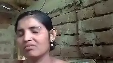 Village girl striptease cute boobs showing for lover