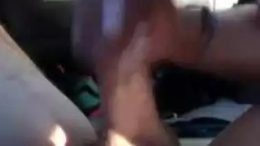 Indian XXX whore gives hardcore blowjob to her boyfriend in the car