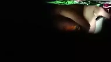 Village girlfriend fucking caught by friend through hole