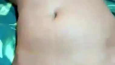 Nude girl makes her lover cum and shoots blowjob MMS
