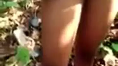 Desi Girl outdoor exposed and BJ