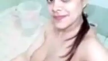 Lovely big boob girl exposing her naked beauty