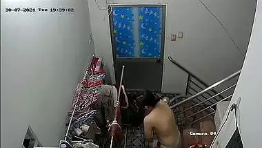 Hindi xxx mom dress change to nude caught by son