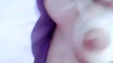 Beautiful Indian girl boob show selfie video