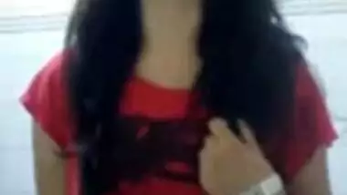Desi girl showing boobs to her boyfriend
