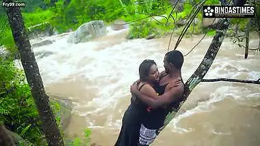 Desi Couple Srabani and Suman Sex In the open jungle outdoor in the Waterfall