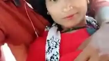 Handsome young man paws Indian's perfect boobs through red dress