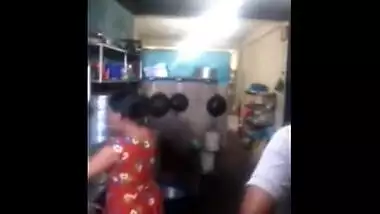 Indian bhabhi kitchen sex clips with sasurji