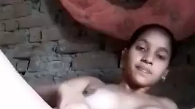 Indian girl fingering nude with vaginal show