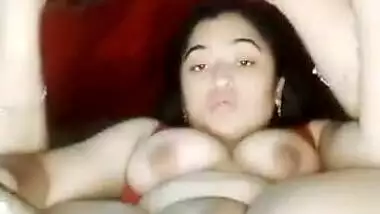 Bangladeshi super horny girl masturbating with 2 brinjals