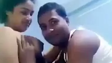 Playing with sexy boobs of beautiful Bhabhi