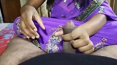 Indian Girl Gives Husband Blowjob