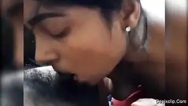 Sexy babe giving too sexy sloppy blowjob