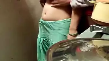 Today Exclusive- Desi Bhabhi Boob Pressing And Standing Fuck With Dewar