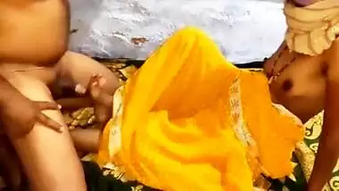 Yellow Sari In Desi Telugu Wife Romantic Sex