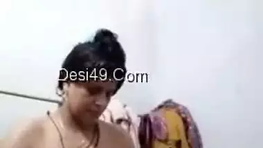 Attractive Indian BBW woman relaxes in the XXX shower fully naked