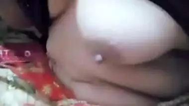 Mature aunty showing her big boobs young boy