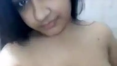 Sexy booby hot girl nude selfie MMS video