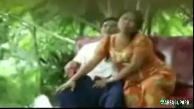 Cheating Indian aunty sucks dick outdoor in the park and drinks cum, Desi mms