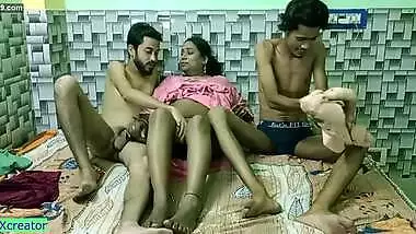 Shared my hot stepsister with friend and fucked together! Desi sex