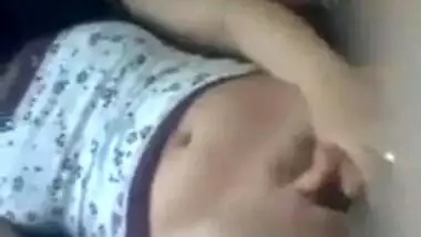 Cute girlfriend sensually licks the dick head