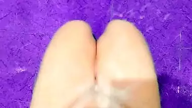 Cumming without hands cute legs masturbation