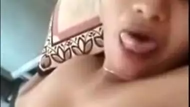 Horny housewife showin on video call