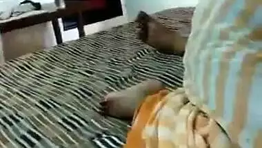 Indian Aunty In Saree Sucking Penis Of Son’s Close Friend