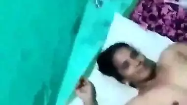 Bhabhi applying condom on dick and ready for fucking with lover